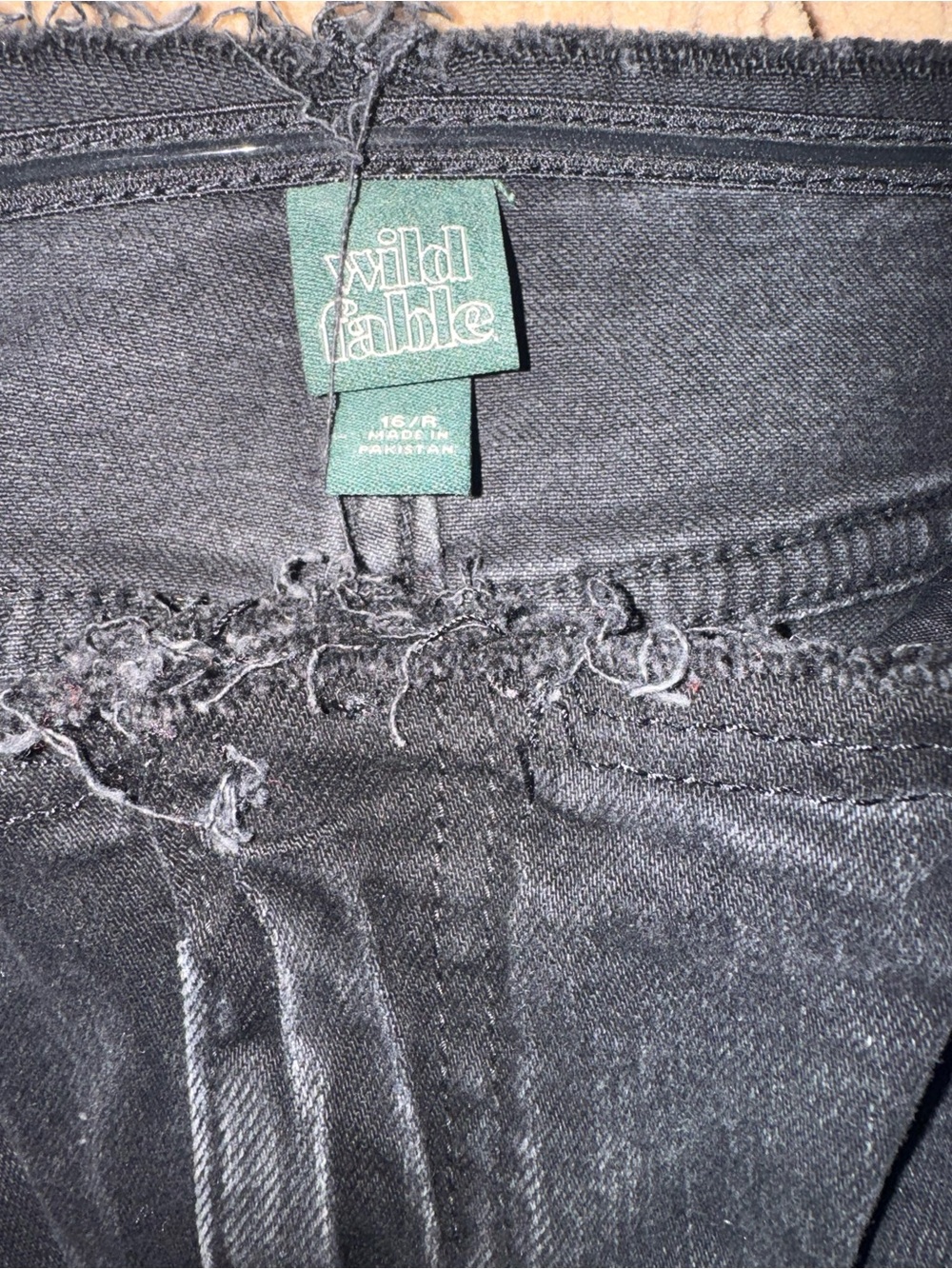 wild fable Black Washed Denim Maxi Skirt - Long Casual Style - Picture 7 of 9